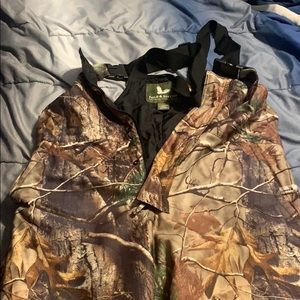 Field and Stream bib overalls with RealTree camo